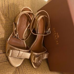 Coach block heeled sandals
